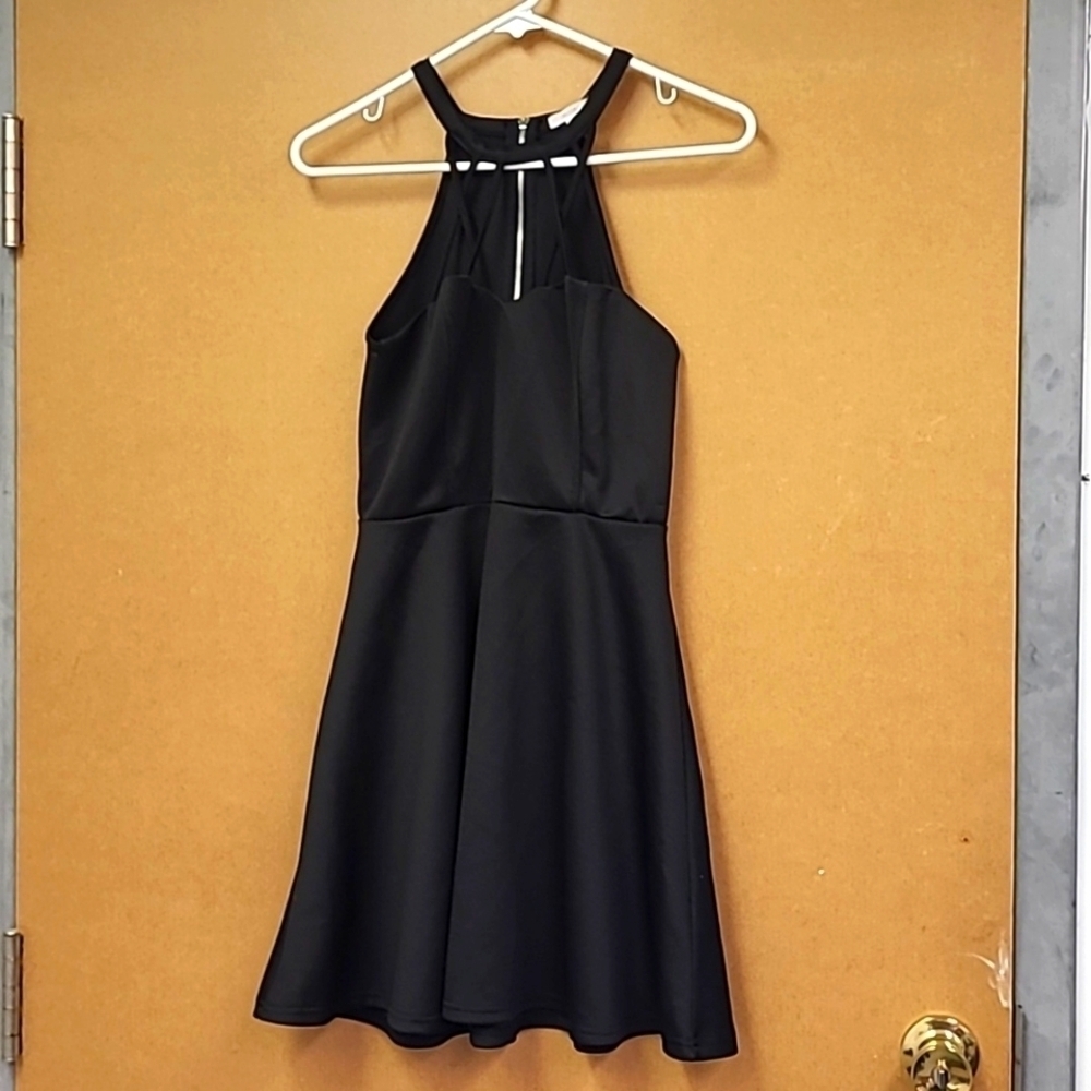 Ardene Size S Black Halter Mini Dress
